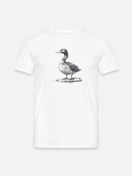 Ente - Männer T-Shirt - Weiß