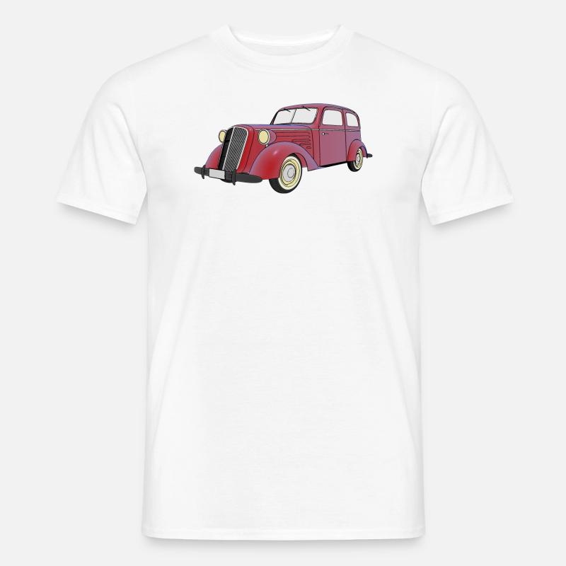 Oldtimer - Männer T-Shirt - Weiß