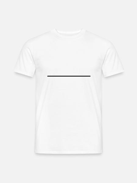 strich__f1 - Männer T-Shirt - Weiß