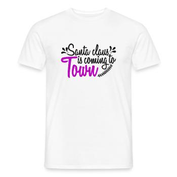 Santa - Men's T-Shirt - white - Front - AI Model Male 178 dark (178cm)