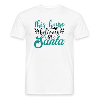 This house - Men's T-Shirt - white - Front - AI Model Male 178 dark (178cm)