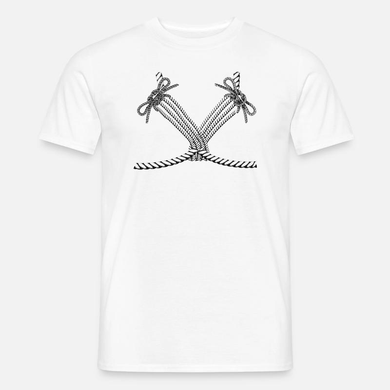 Shibari 3 - Männer T-Shirt - Weiß