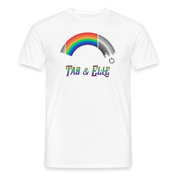 Heartstopper Rainbow Tao et Elle LBGTQIA+ - T-shirt homme - blanc - Devant - AI Model Male 178 dark (178cm)