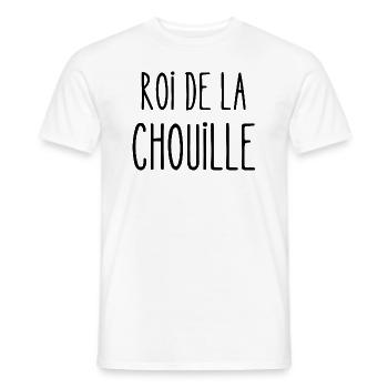 roi de la chouille - T-shirt homme - blanc - Devant - AI Model Male 178 dark (178cm)