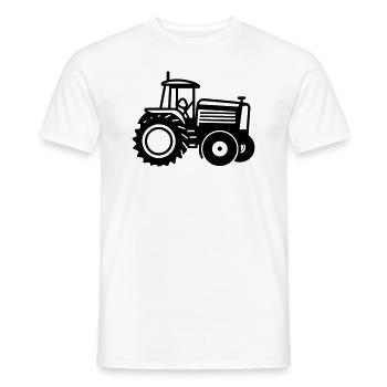 Traktor - Männer T-Shirt - Weiß - Vorne - AI Model Male 178 dark (178cm)