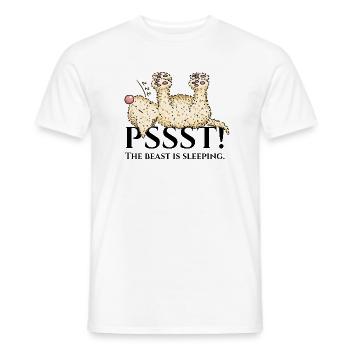 Pssst1 3 - T-shirt homme - blanc - Devant - AI Model Male 178 dark (178cm)