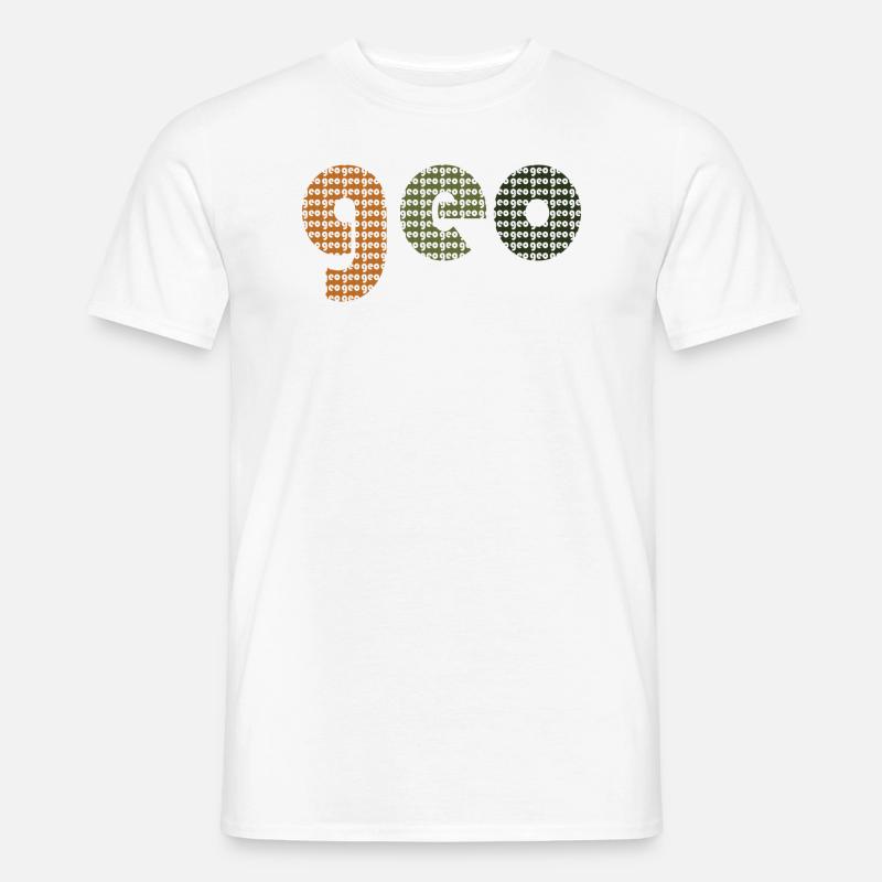 Geo - Männer T-Shirt - Weiß