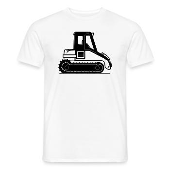 bulldozer - T-shirt homme - blanc - Devant - AI Model Male 178 dark (178cm)