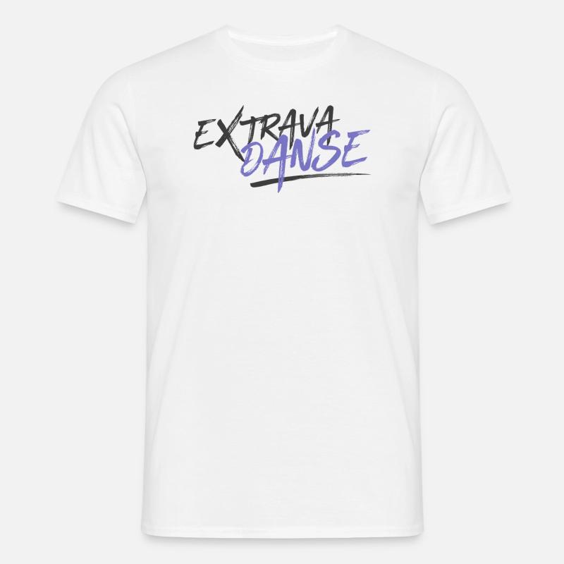Logo Extravadanse White (Basic) - T-shirt Homme - blanc