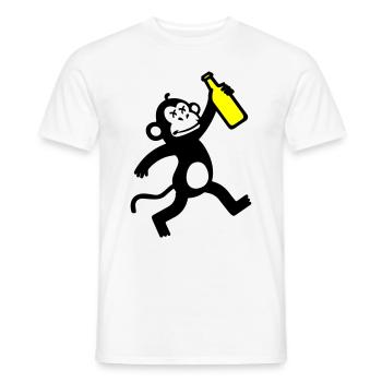Fête de la bière de singe - T-shirt homme - blanc - Devant - AI Model Male 178 dark (178cm)