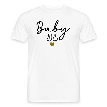 Baby 2025 - Men's T-Shirt - white - Front - AI Model Male 178 dark (178cm)
