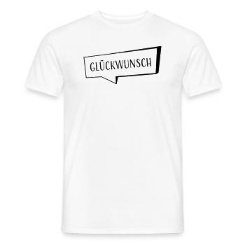 Félicitations - T-shirt homme - blanc - Devant - AI Model Male 178 dark (178cm)