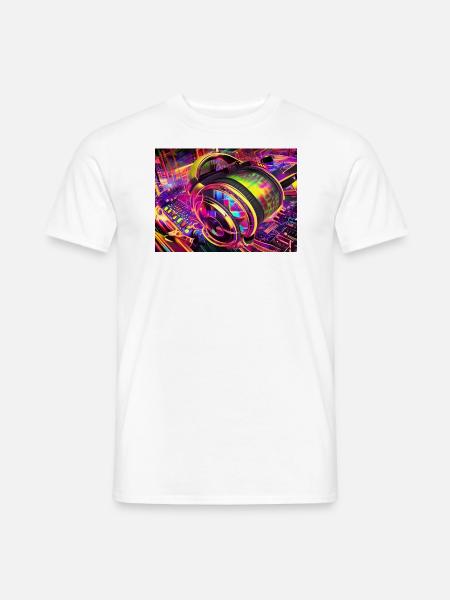 Von tanzbaren Beats bis zu futuristischen Sounds - Männer T-Shirt - Weiß