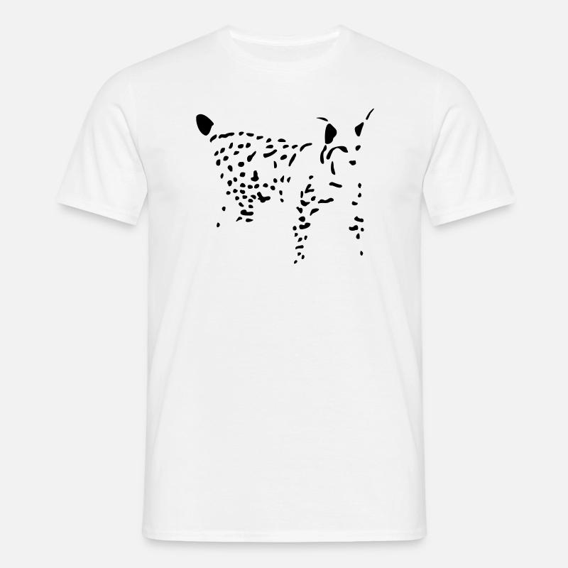 Luchs - Männer T-Shirt - Weiß