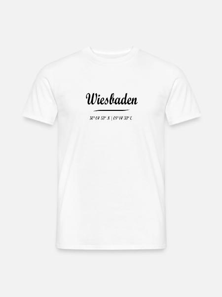 Wiesbaden - Männer T-Shirt - Weiß