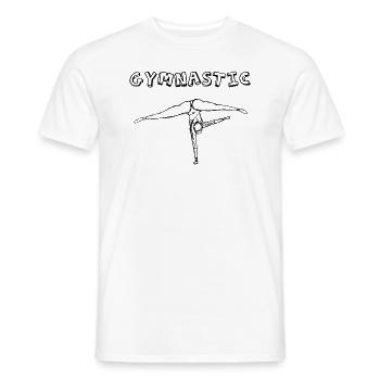 Turnen Basic Design - Männer T-Shirt - Weiß - Vorne - AI Model Male 178 dark (178cm)