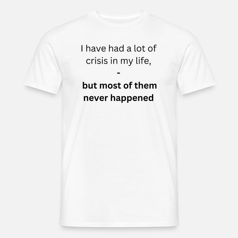 Optimismus - Männer T-Shirt - Weiß