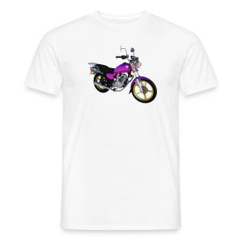motorrad - Männer T-Shirt - Weiß - Vorne - AI Model Male 178 dark (178cm)