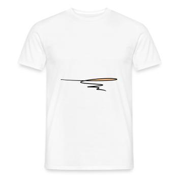 Decorative line. Text decoration. Hand drawn. - Men's T-Shirt - white - Front - AI Model Male 178 dark (178cm)