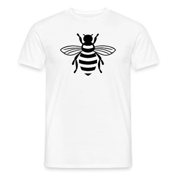 Bee - Men's T-Shirt - white - Front - AI Model Male 178 dark (178cm)