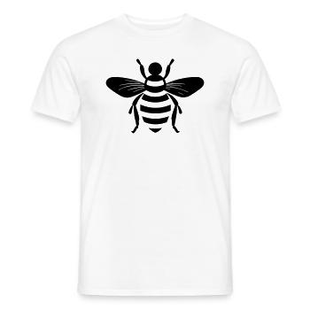 Bee - Men's T-Shirt - white - Front - AI Model Male 178 dark (178cm)