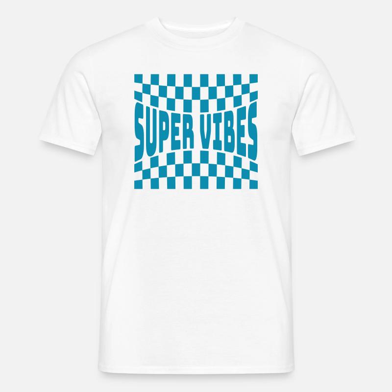 Super Vibes - Männer T-Shirt - Weiß