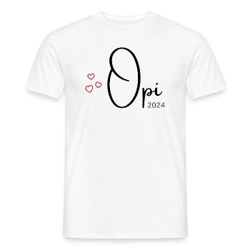 Opi 2024 - Männer T-Shirt - Weiß - Vorne - AI Model Male 178 dark (178cm)