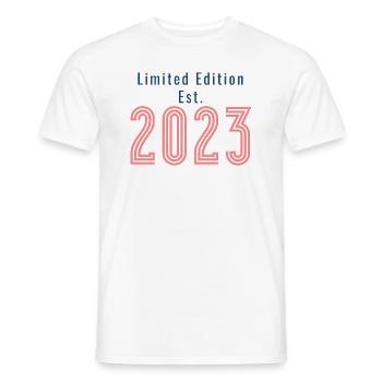 Édition limitée 2023 Anniversaire - T-shirt homme - blanc - Devant - AI Model Male 178 dark (178cm)