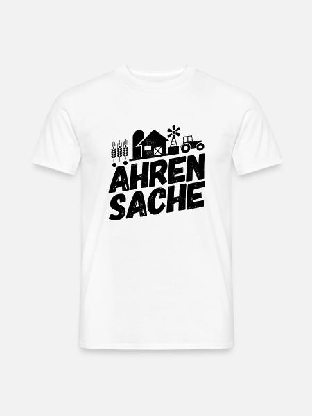 Landwirt Bauer Landwirtschaft Sprüche Ähre - Männer T-Shirt - Weiß