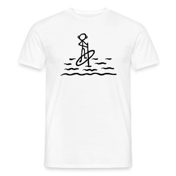 Paddling SUP - Männer T-Shirt - Weiß - Vorne - AI Model Male 178 dark (178cm)