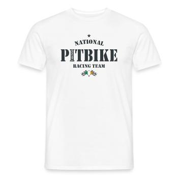 Pitbike NRT AG Irlande - T-shirt homme - blanc - Devant - AI Model Male 178 dark (178cm)