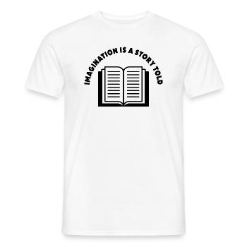IMAGINATION - Men's T-Shirt - white - Front - AI Model Male 178 dark (178cm)