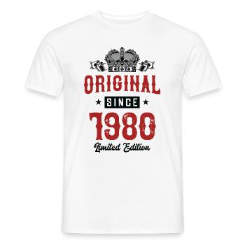 1980 Édition limitée - T-shirt homme - blanc - Devant - AI Model Male 178 dark (178cm)