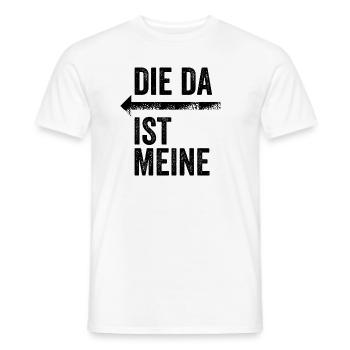 DIE DA IST MEINE | Partnerlook | Pfeil (links) - Männer T-Shirt - Weiß - Vorne - AI Model Male 178 dark (178cm)