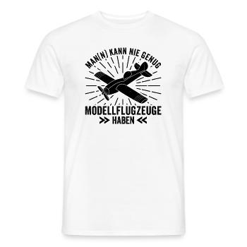 Modellflieger Modellflugzeug Modellbau Spruch - Männer T-Shirt - Weiß - Vorne - AI Model Male 178 dark (178cm)