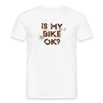 Drôle de moto Dirt Biker Est mon vélo OK - T-shirt homme - blanc - Devant - AI Model Male 178 dark (178cm)