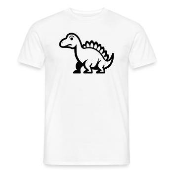 Dinosaurier - Männer T-Shirt - Weiß - Vorne - AI Model Male 178 dark (178cm)