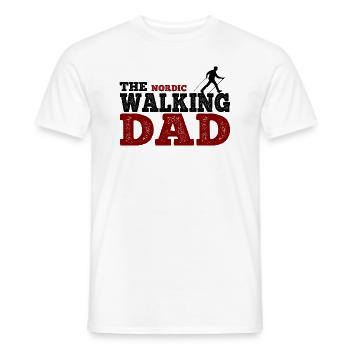 Den stavgående far - Mænd T-shirt - hvid - Foran - AI Model Male 178 dark (178cm)