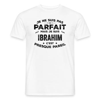 Ibrahim – A Funny and Proud First Name, Legend - Men's T-Shirt - white - Front - AI Model Male 178 dark (178cm)