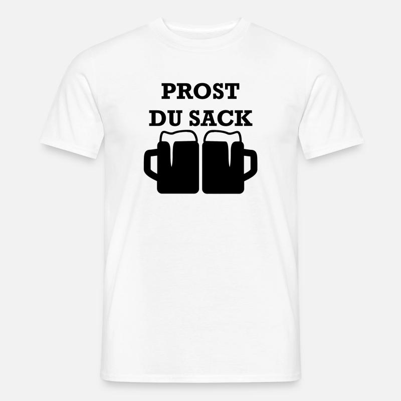 prost du sack - Männer T-Shirt - Weiß