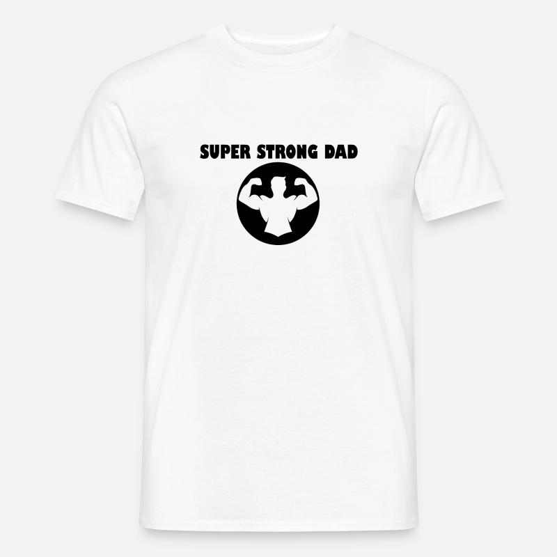 SUPER STARKER VATI - Männer T-Shirt - Weiß