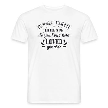 Twinkle funkeln kleinen Stern tun - Männer T-Shirt - Weiß - Vorne - AI Model Male 178 dark (178cm)