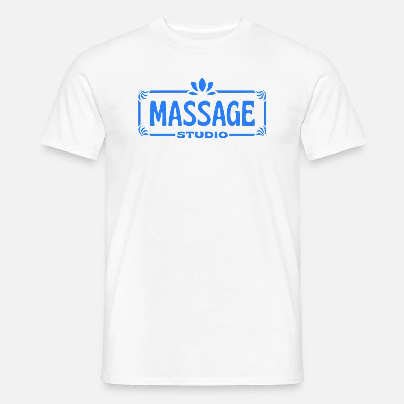 Massage Studio - Männer T-Shirt - Weiß