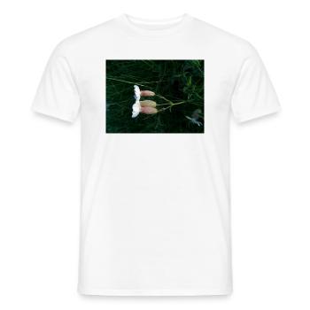 Flower lying down by the wind - Men's T-Shirt - white - Front - AI Model Male 178 dark (178cm)