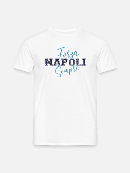 Napoli, Forza, Sempre - Männer T-Shirt - Weiß