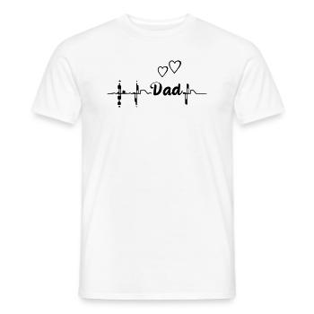 Papa, versprochen - Männer T-Shirt - Weiß - Vorne - AI Model Male 178 dark (178cm)