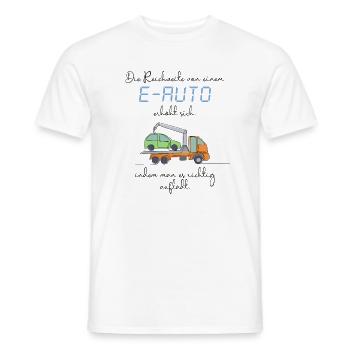 Anti E-Auto - Männer T-Shirt - Weiß - Vorne - AI Model Male 178 dark (178cm)