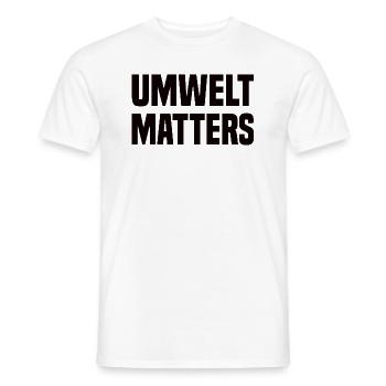 Umwelt Matters Klimawandel - Männer T-Shirt - Weiß - Vorne - AI Model Male 178 dark (178cm)