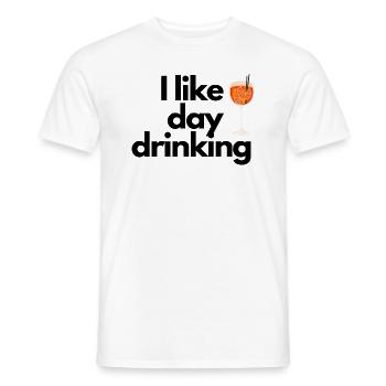 I like day drinking - Party - Männer T-Shirt - Weiß - Vorne - AI Model Male 178 dark (178cm)