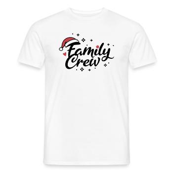 Family Crew Weihnachten - Männer T-Shirt - Weiß - Vorne - AI Model Male 178 dark (178cm)
